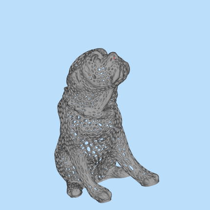 镂空狗狗模型01200909三维图纸（stl格式）