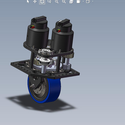转向轮（电驱动）设计模型01200515三维图纸（SLDPRT格式文件）