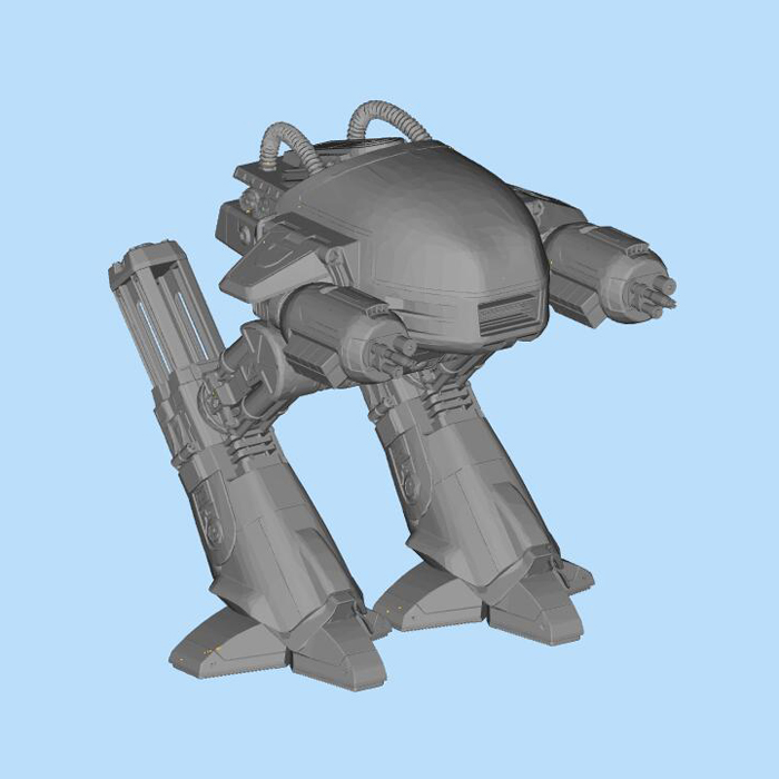 机械战警ED-209机器人3D图纸（STL格式）