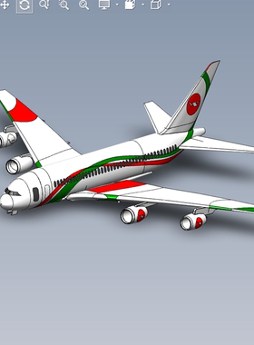 a380空客飞机模型01200622三维图纸（SLDPRT文件格式）