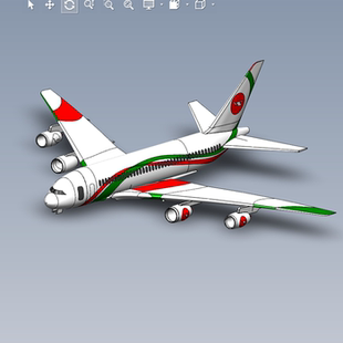 a380空客飞机模型01200622三维图纸（SLDPRT文件格式）
