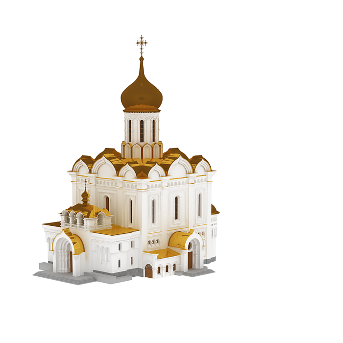 教堂欧式建筑01200730三维图纸(3dmax/obj格式)