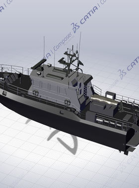 实舰船模型01200516三维图纸（3DS格式）
