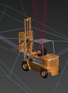 汽车搬运工叉车模型01200516三维图纸（3DMAX/OBJ格式）