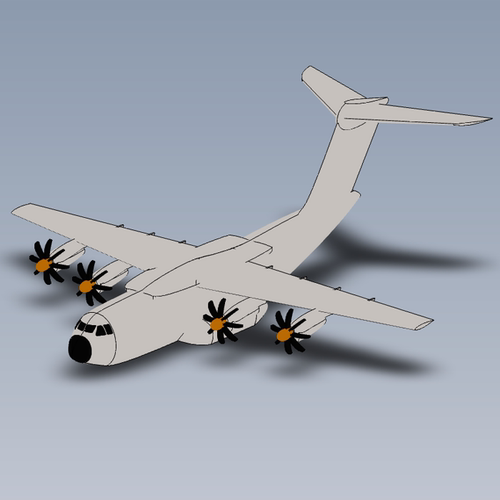 空中客车A400m飞机模型01200622三维图纸（SLDPRT文件格式）