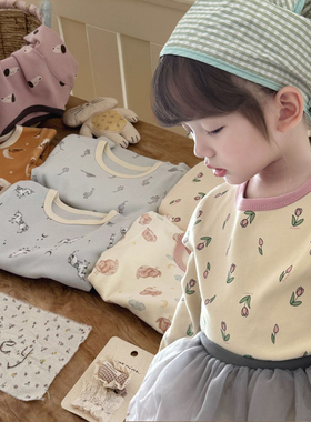 300克加厚 25秋冬儿童舒绒纯棉磨毛无骨家居服男女童保暖秋衣秋裤