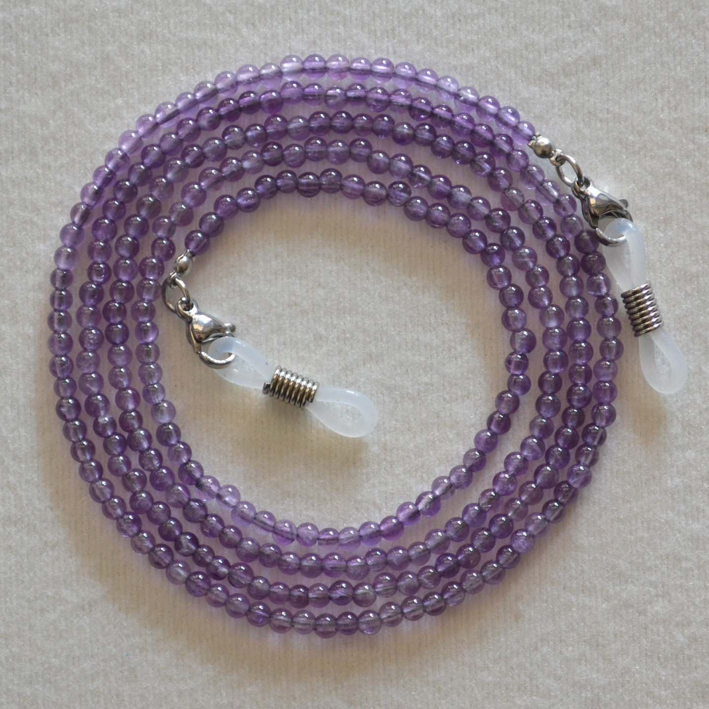 天然紫水晶珠子眼镜链时尚女款太阳镜挂链饰品手工串珠链,ZIPPO/瑞士军刀/眼镜,眼镜链,淘宝优惠券,粉丝福利购,淘宝优惠卷