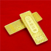 黄铜实心金条招财砖黄金万两合金金条福禄寿喜财家居风水摆件 包邮
