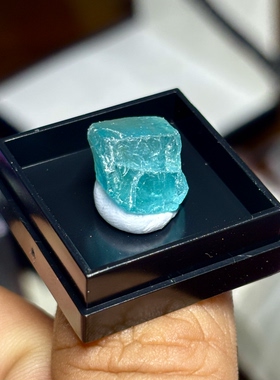 磷灰石原石帕拉伊巴色天然矿物晶体标本猫矿能量石教学毕业礼品