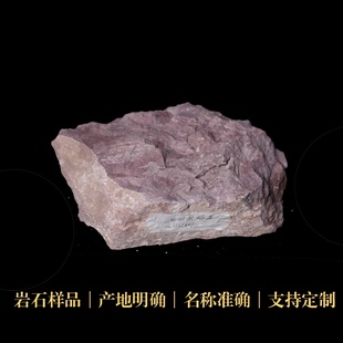 火山角砾岩沉积岩石三大岩样品标本矿物科研地质中小学博物馆科普