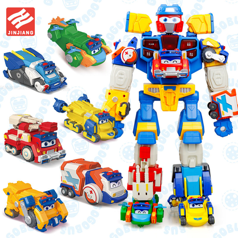 百变校巴变形玩具火星大冒险七合体机器人磁吸套装汽车模型儿童男,玩具/童车/益智/积木/模型,儿童机器人/变形玩具,淘宝优惠券,粉丝福利购,淘宝优惠卷
