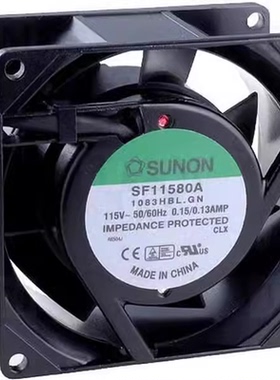 SUNON建准 SF11580A 1083HBL.GN 8CM 8038 115V 交流风机散热风扇