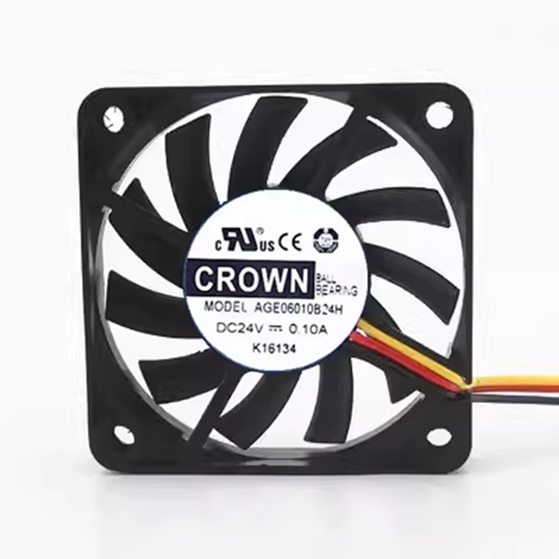 CROWN 6CM厘米AGE06010B24H DC24V 0.10A CPU电源 变频器散热风扇