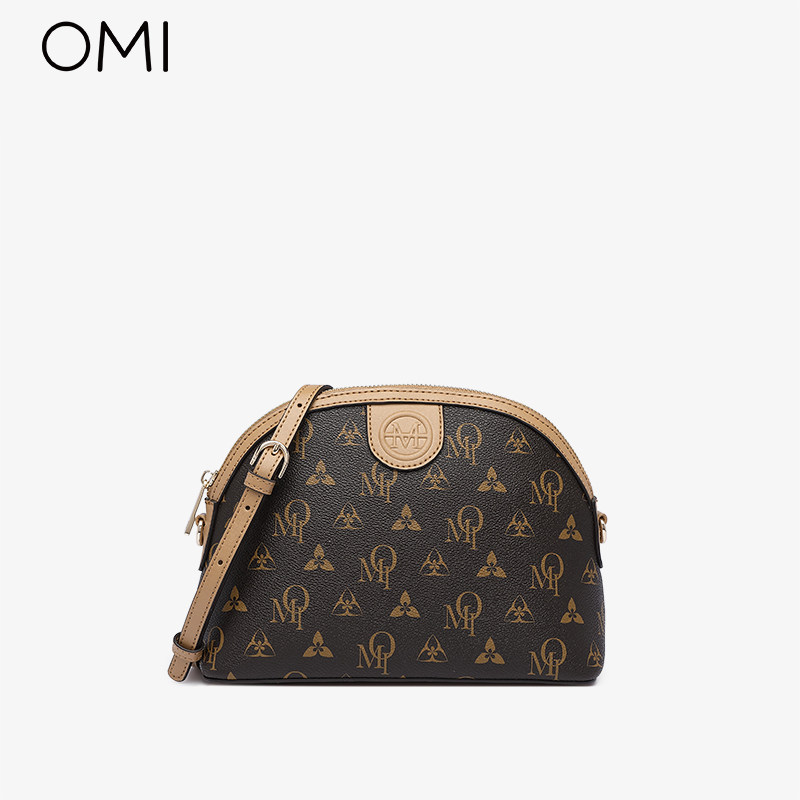 欧米OMI包包女2021新款潮女包贝壳包时尚小众设计单肩斜挎包经典