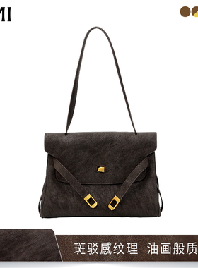 欧米omi包包单肩2025新款秋冬凯莉包斜挎包高级感妈妈包真皮女包