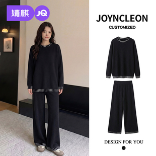 婧麒新款孕妇套装孕妇装上衣孕期秋冬装高级孕妇裤子卫衣大码女装