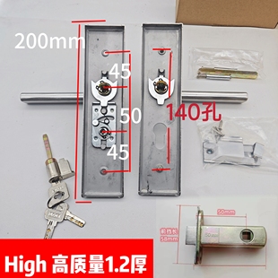 130孔距门锁单舌高质量140不锈钢浴卧室内155净化车间把手带钥匙