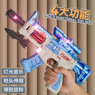 2025新款儿童电动声光玩具枪男孩宝宝冲锋枪手枪3-6岁礼物m416