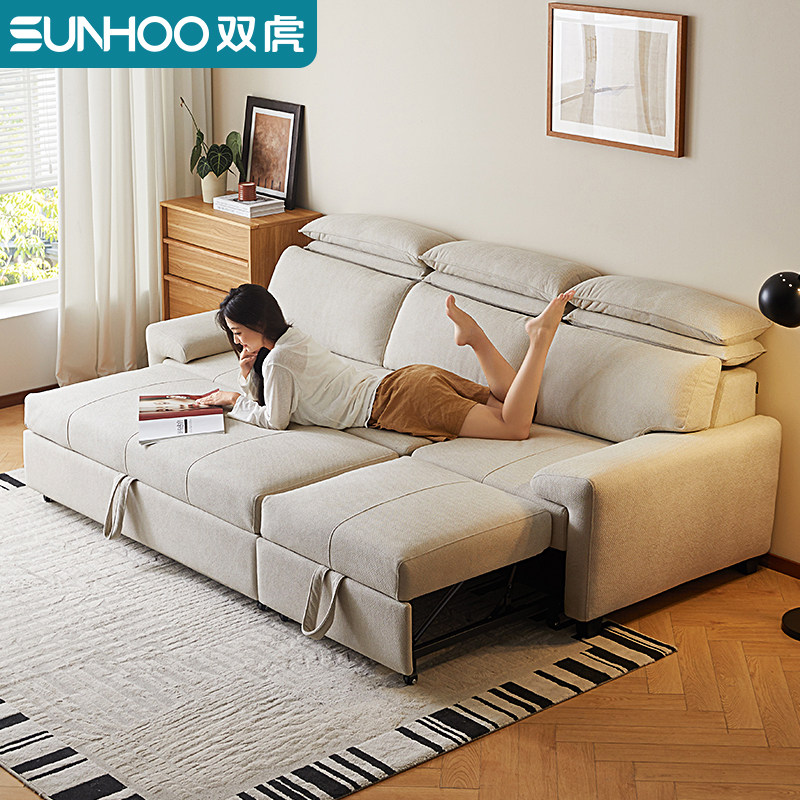 沙发床可折叠两用小户型客厅休闲卧室布艺沙发伸缩抽拉多功能216,住宅家具,沙发床,淘宝优惠券,粉丝福利购,淘宝优惠卷