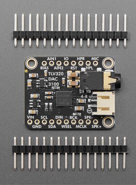 6309 TLV320DAC3100 I2S DAC with Headphone and Speaker Out