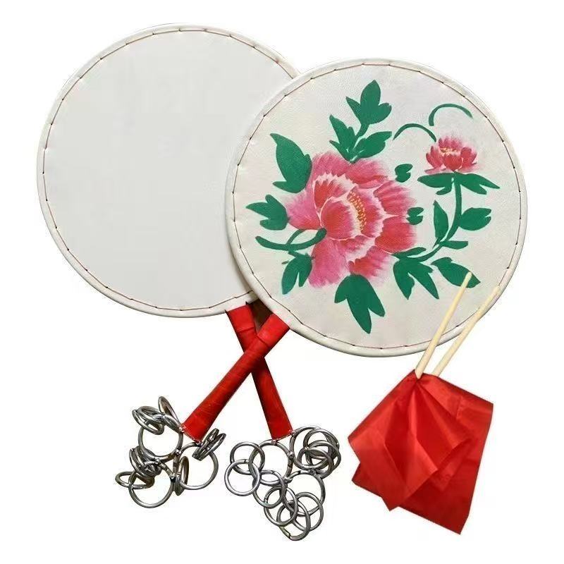 扇子鼓手鼓京西鼓单面彩绘