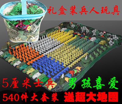 包邮军事基地男孩小士兵沙盘场景