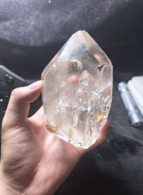 842克天然白水晶柱原石巴基斯坦喜马拉雅堡垒冰糖晶原石晶体好
