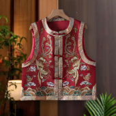 新中式 马甲 刺绣高级感重工休闲马甲M3 凤求凰