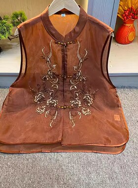 【71931】气质轻奢女装休闲高级感设计师新中式国风马甲