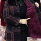 格子保暖棉衣 中老年女装 妈妈冬装 金貂绒外套加绒加厚2025秋冬新款