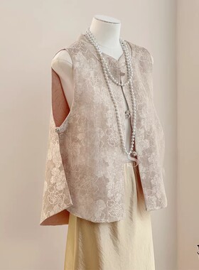 UNUS稚壹双面穿新中式盘扣马甲春夏季高端气质坎肩背心潮文艺国风