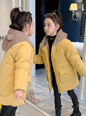 2023女童新款加绒棉服尚棉袄