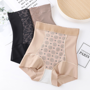 防走光安全裤 新款 内裤 无痕高腰收腹提臀收小肚子平角短裤 女夏薄款