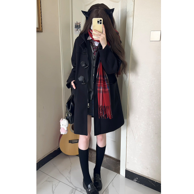 布丁熊原创JK制服小个子黑色外套