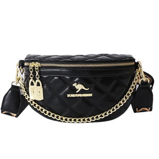 时尚胸前包包女包新款2025潮流百搭单肩包胸包腰包斜挎包多用小包