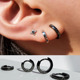 日韩不锈钢男女钛钢防过敏耳环欧美潮个性 耳钉耳骨钉耳饰精品耳圈