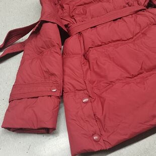 羽绒服女中长款2026冬季新品韩版连帽带腰带收腰显瘦白鸭绒外套