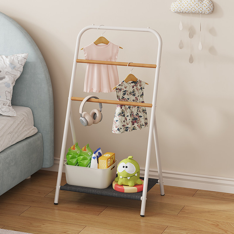 【儿童床头衣架落地】放隔夜衣服