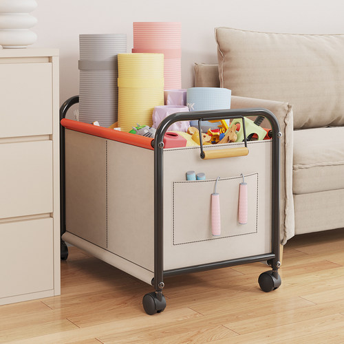 【儿童玩具零食收纳】落地小推车