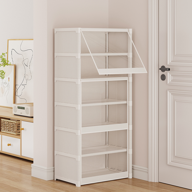 【透明翻盖防尘！】多层鞋柜