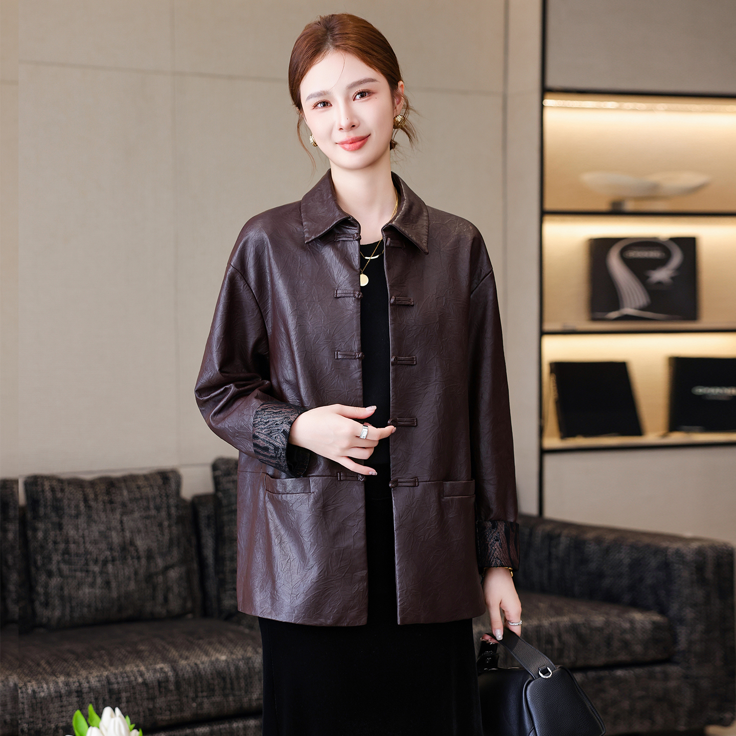 真皮皮衣外套女2025春秋新款