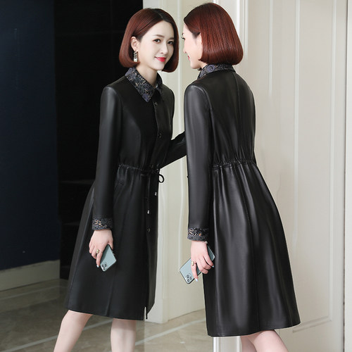 绵羊皮外套中年妈妈海宁真皮皮衣