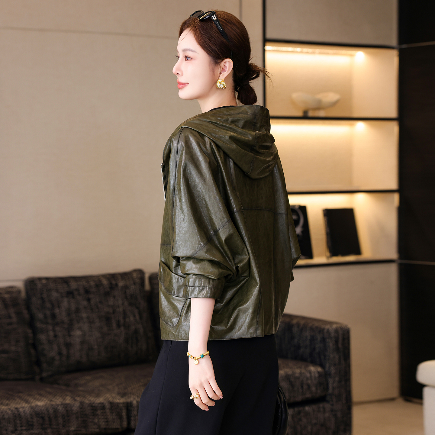真皮皮衣女2025新款春秋季休闲