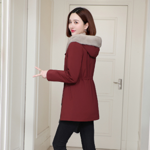 收腰貂皮内胆可拆卸海宁皮草外套短款 水貂派克服女2025冬季 新款