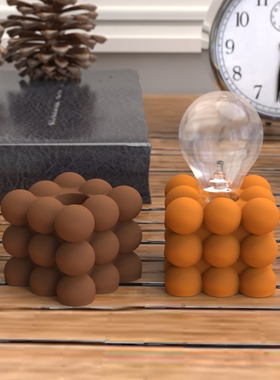 品奇欧式水泥魔方小夜灯硅胶模具