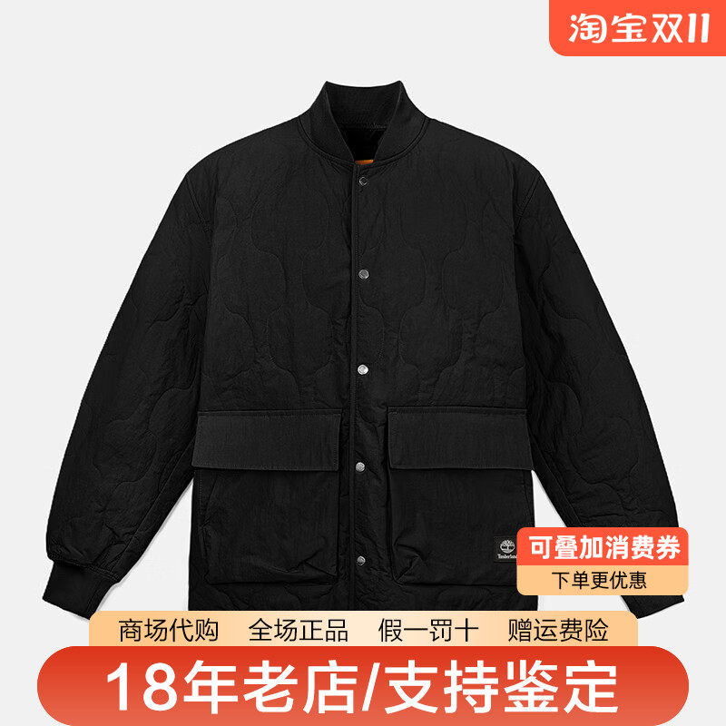 Timberland添柏岚棉衣男装户外防泼水保暖夹棉休闲夹克棉服A693F
