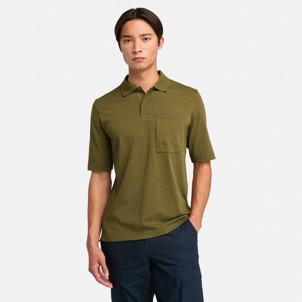 Timberland添柏岚POLO衫男装户外透气休闲短袖T恤A6427