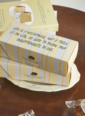 2026新款海盐芝士长条盒烘焙中式饼干糖果包装盒礼盒打包装空盒子