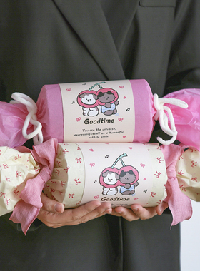 2026新款烘焙饼干包装盒可爱卡通围边装饰雪花酥手工牛轧糖打包盒