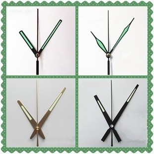 十字绣DIY金属钟针荧光表针石英钟挂钟指针手工配件钟针夜光秒针